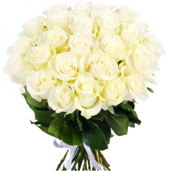 White roses 40 cm (choose number)